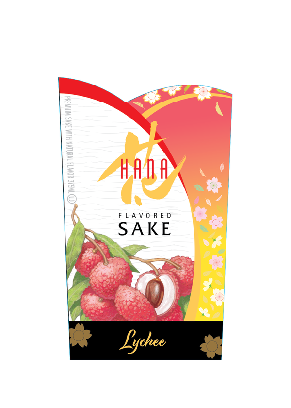 HANA Lychee Flavored Sake View 5