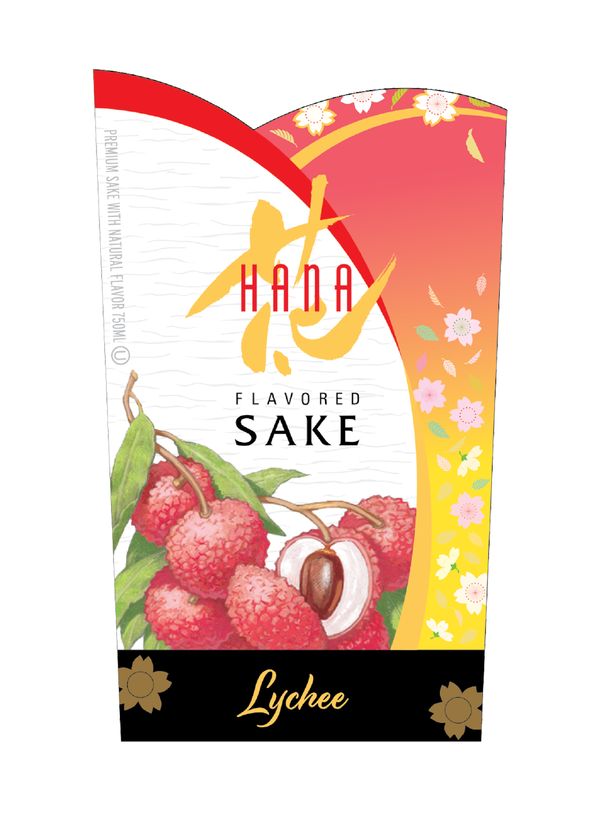 HANA Lychee Flavored Sake View 3