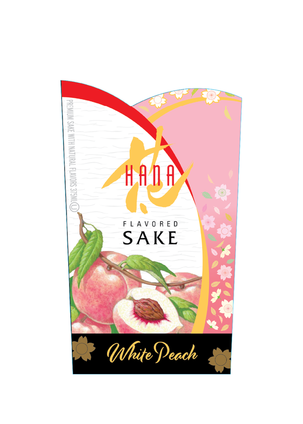HANA White Peach Flavored Sake View 5