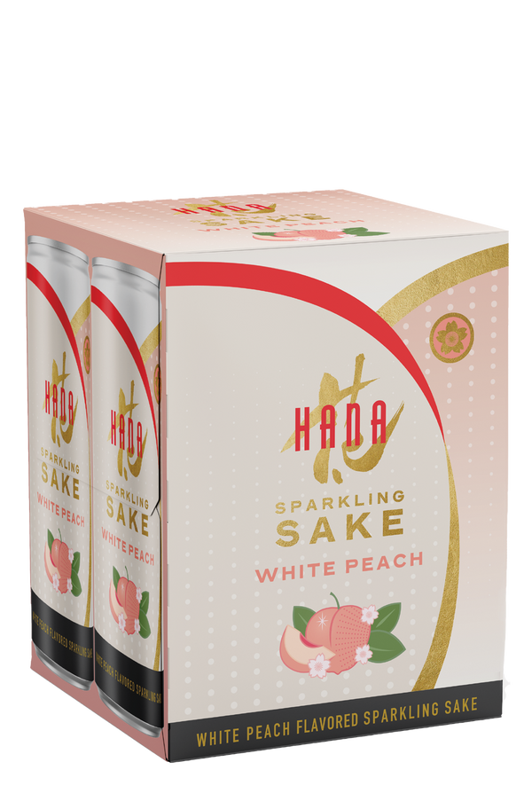 HANA White Peach Flavored Sparkling Sake View 1