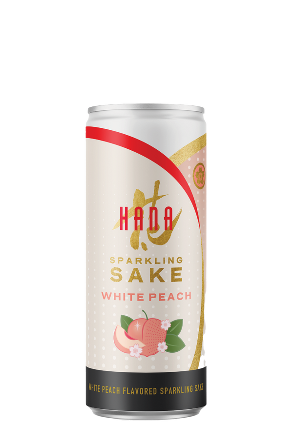 HANA White Peach Flavored Sparkling Sake View 1