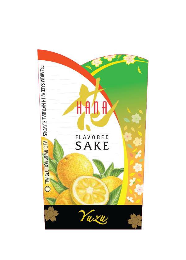 HANA Yuzu Flavored Sake - Citrus Sake - Takara Sake