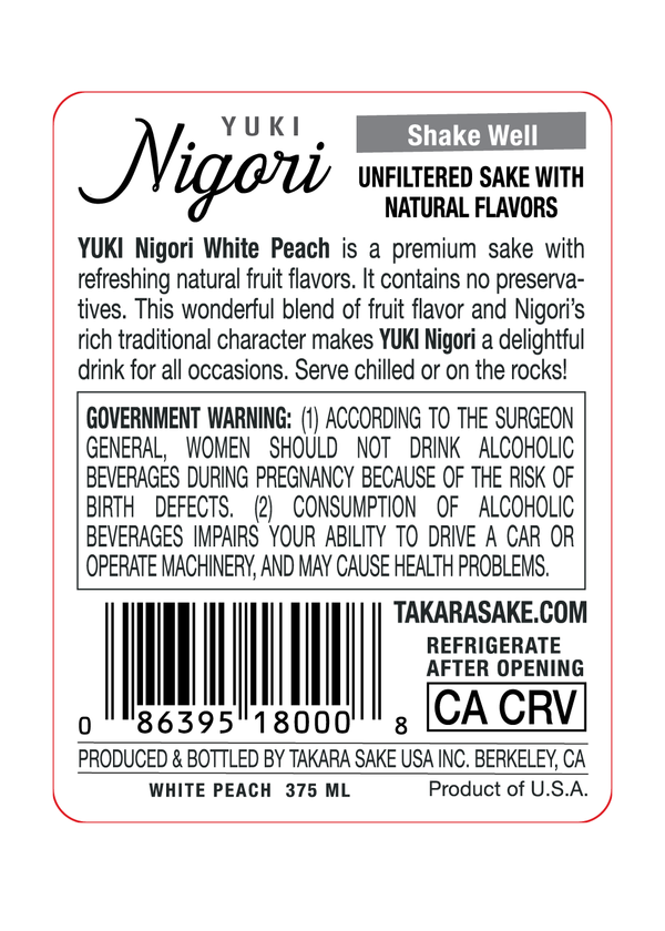 YUKI Nigori White Peach View 3